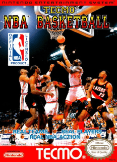 Tecmo NBA Basketball — обложка