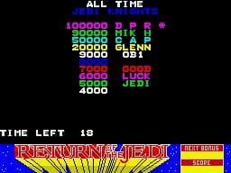 Star Wars: Return of the Jedi (Domark) — обложка