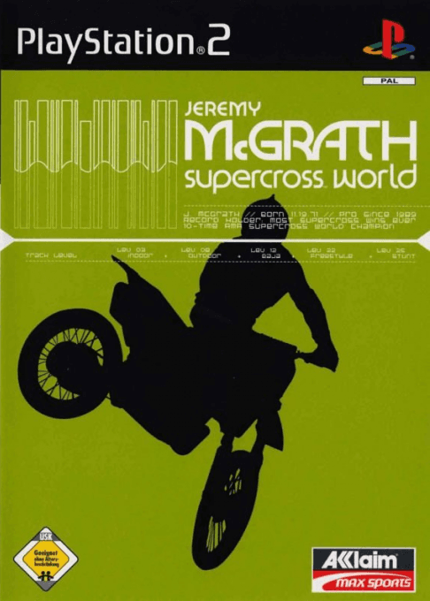 Jeremy McGrath Supercross World — обложка