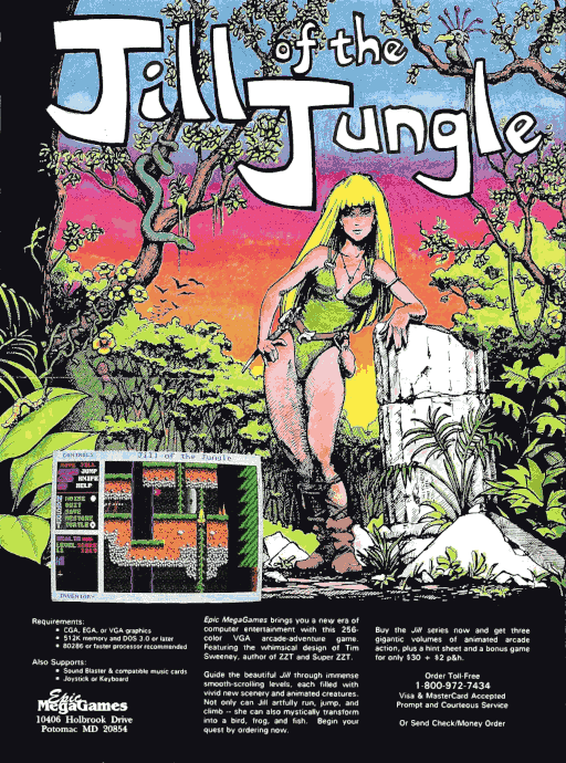 Jill of the Jungle — обложка