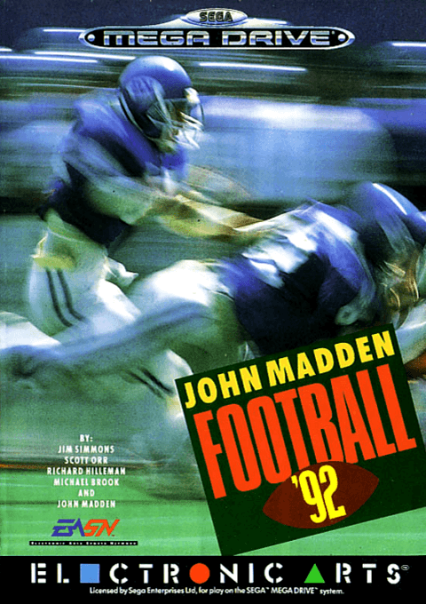 John Madden Football '92 — обложка