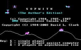 Sopwith: The Author's Edition — обложка