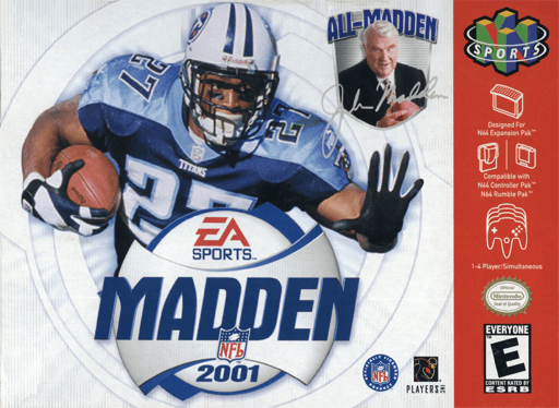 Madden NFL 2001 — обложка