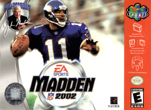 Madden NFL 2002 — обложка