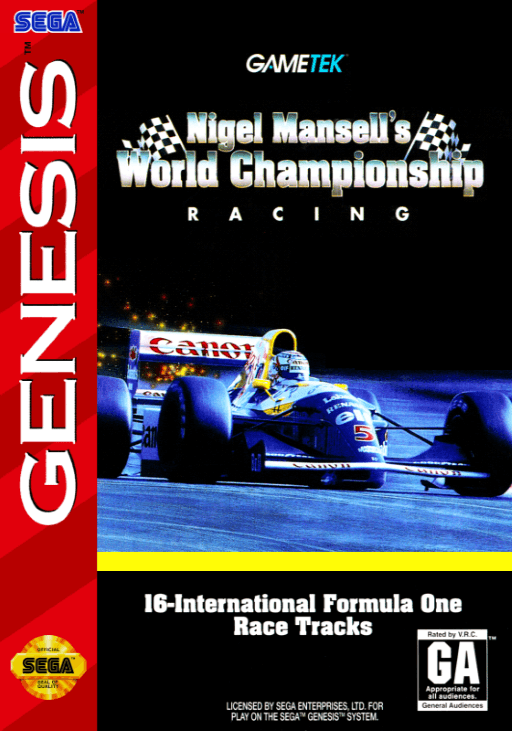 Nigel Mansell's World Championship Racing — обложка