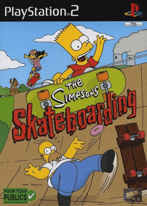 The Simpsons Skateboarding — обложка