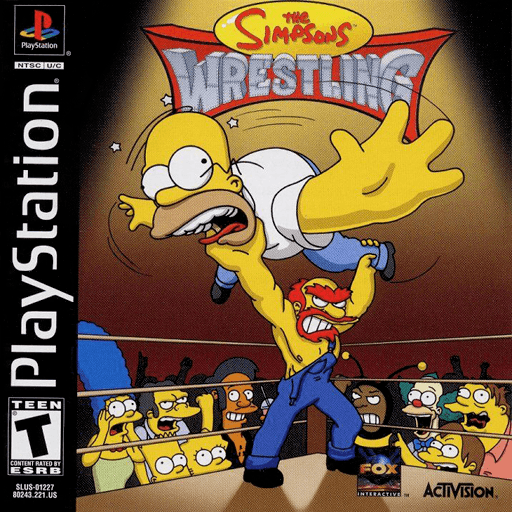 The Simpsons Wrestling — обложка